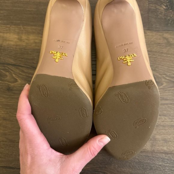 Prada Patent Leather Nude Pumps Size 37 85MM - Picture 9 of 9